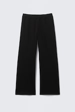 Black - Low Rise Terry Sweatpants - 4