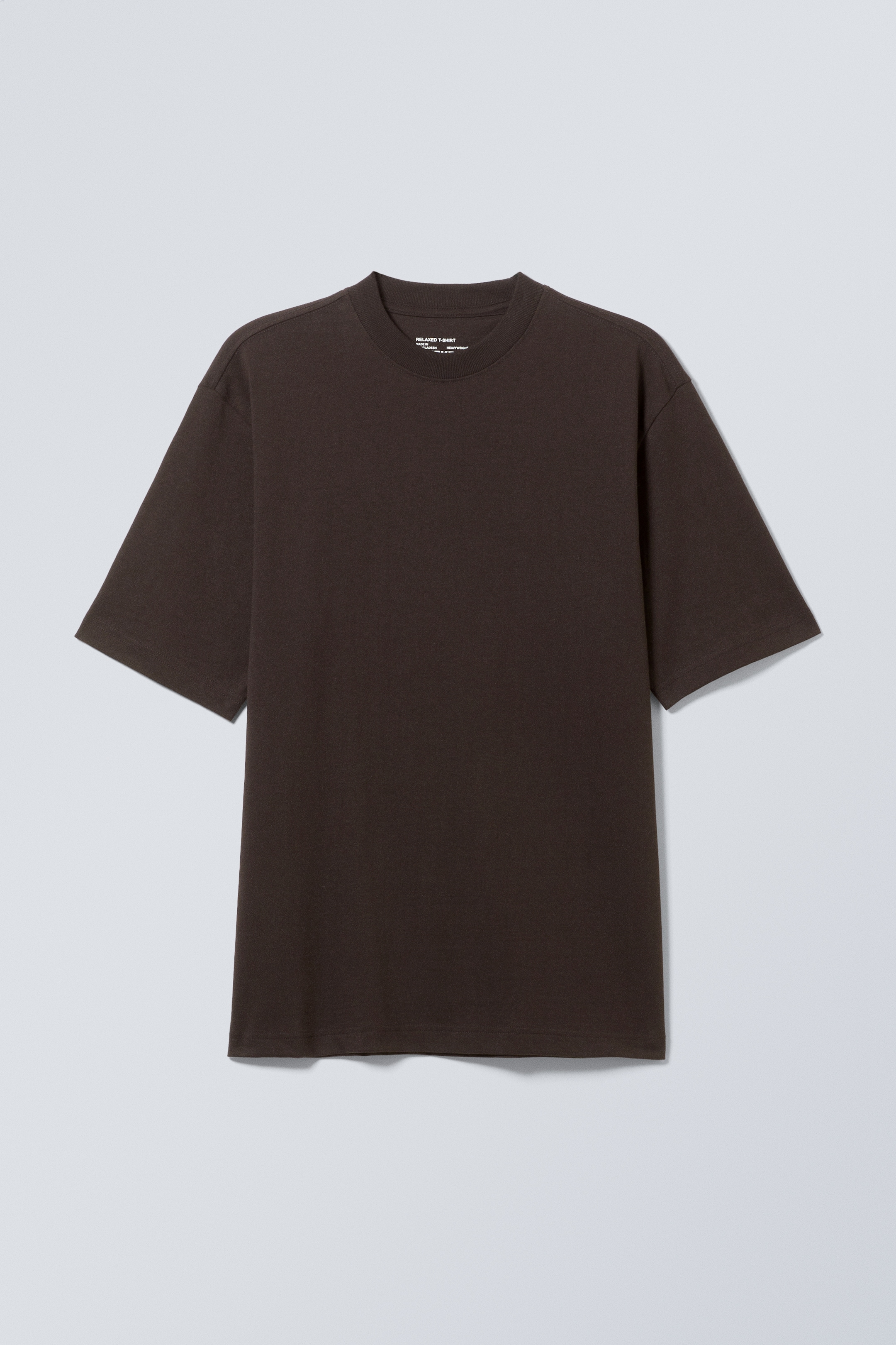 Visualizza immagine più grande: T-shirt relaxed in cotone a maniche corte - Marrone scuro - UOMO | H&M IT 1
