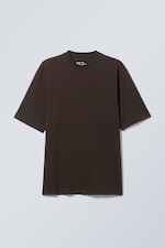 Dark Brown - RELAXED FIT T-SHIRT - 0