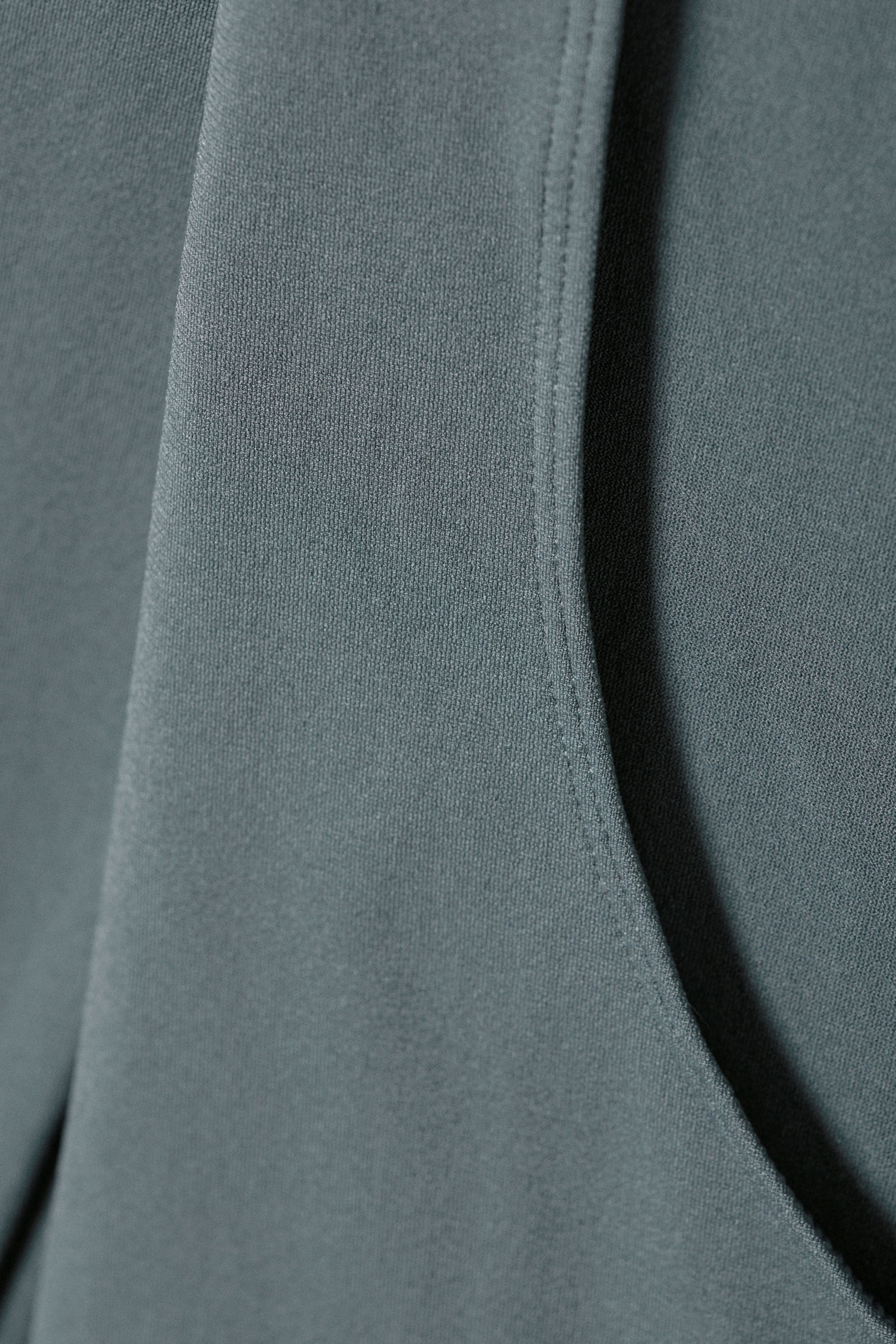 Dark Turquoise - Open Back Seamless Longsleeve Top - 2