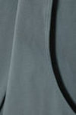 Dark Turquoise - Open Back Seamless Longsleeve Top - 2