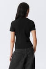 Schwarz - T-Shirt im Slim-Fit - 2
