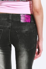 Black Spray - Black - Booty Bei Low Rise Skinny Bootcut Jeans - 4