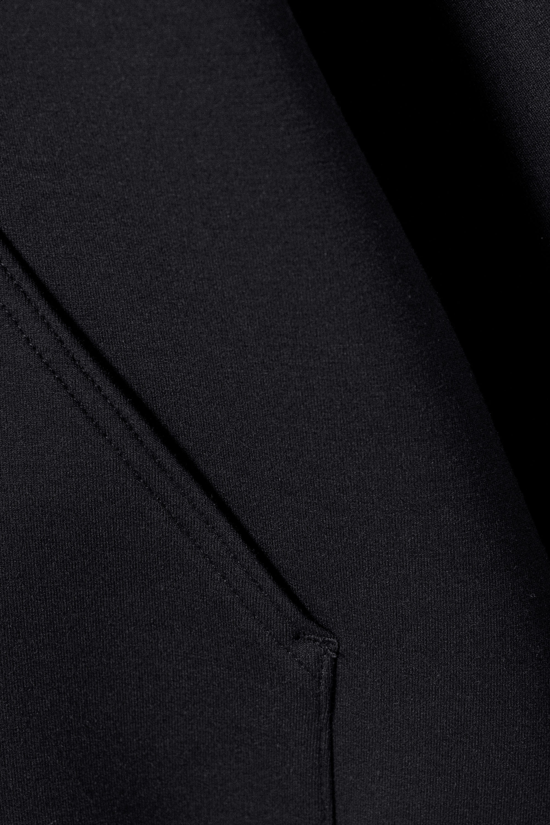 Black - Oversized Scuba Hoodie - 2