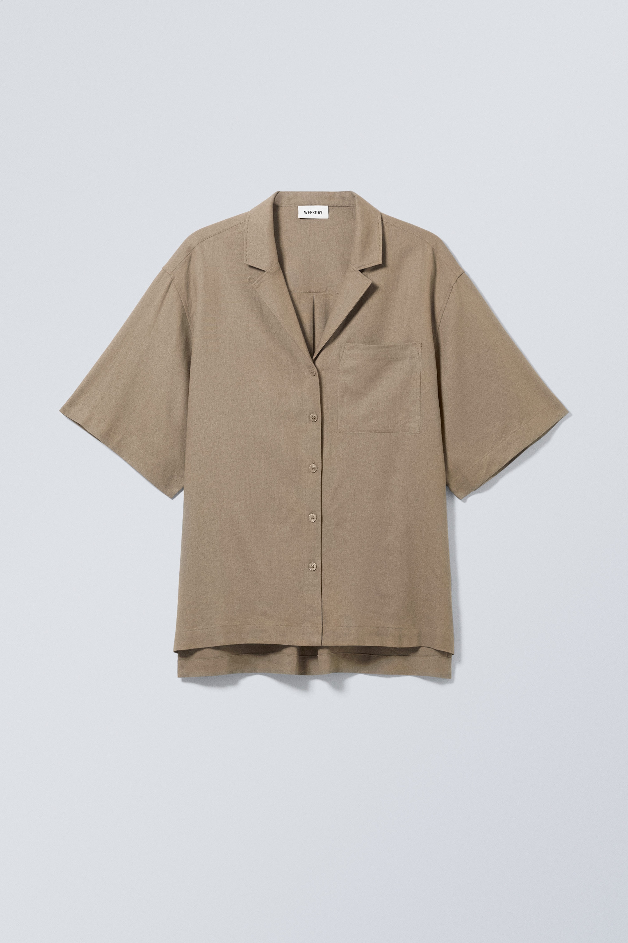 Dusty Mole - Ava Linen Mix Short Sleeve shirt - 0