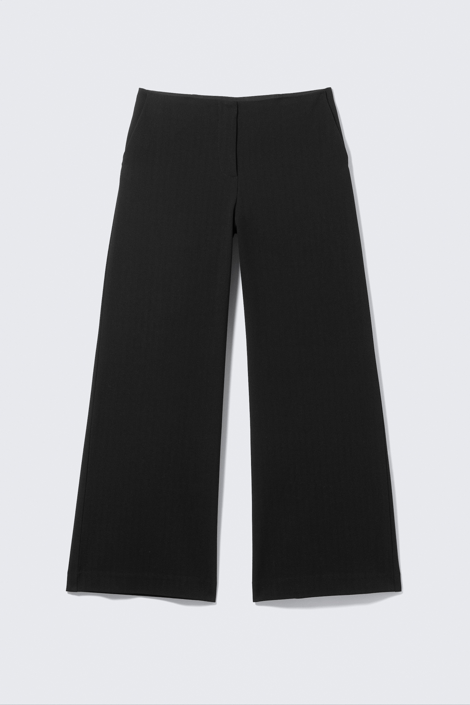 RELAXED LOW WAIST SUIT TROUSERS - Black - 2