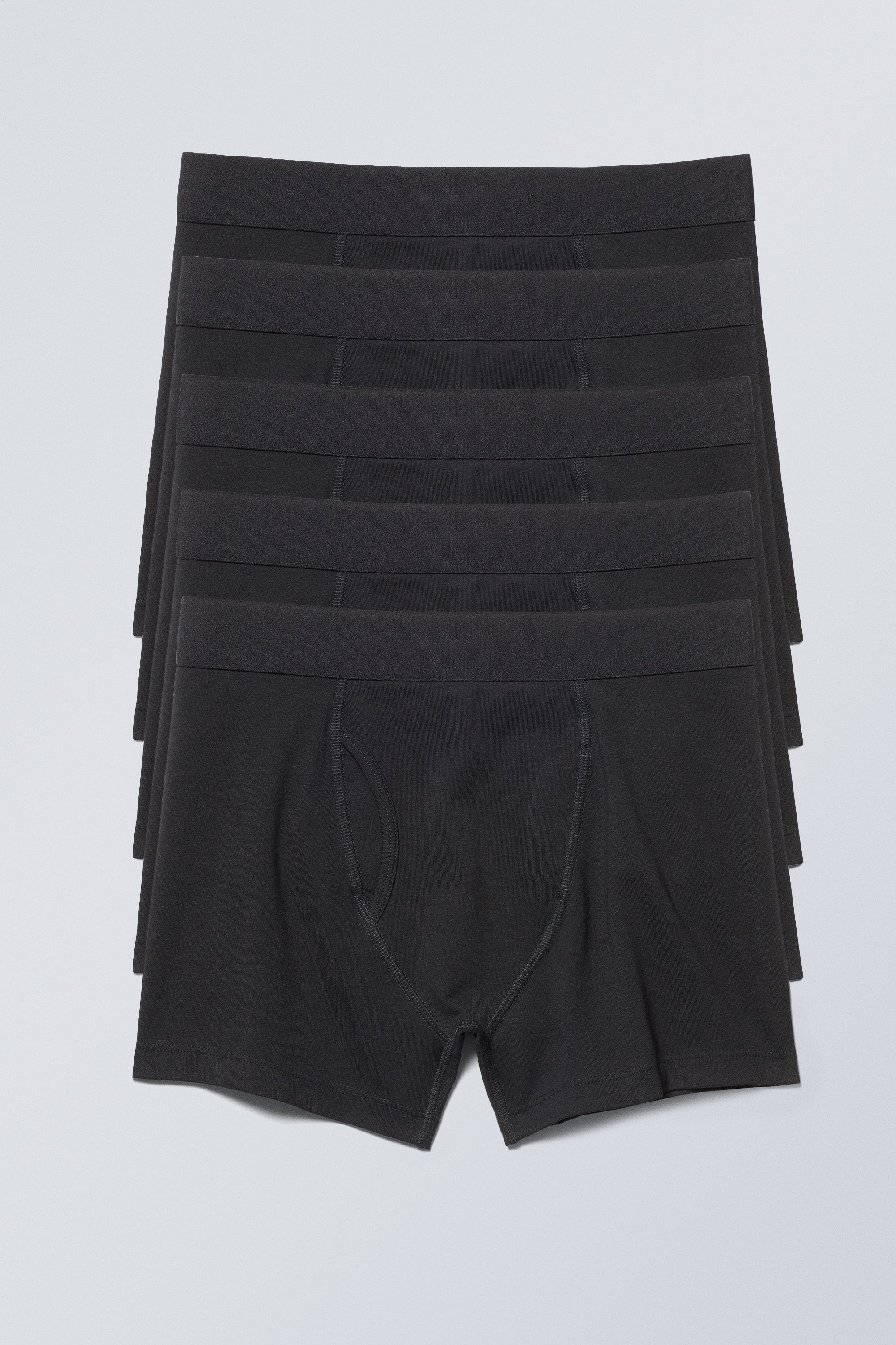 5 pares de boxers - Preto/Preto/Branco/Verde Escuro/Branco/Preto/Branco/Azul Marinho/Preto/Castanho/Verde/Preto/Bege/Verde/Branco