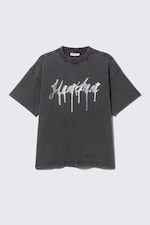 Noir - Heartbeat - T-shirt carré à imprimé graphique Great - 3