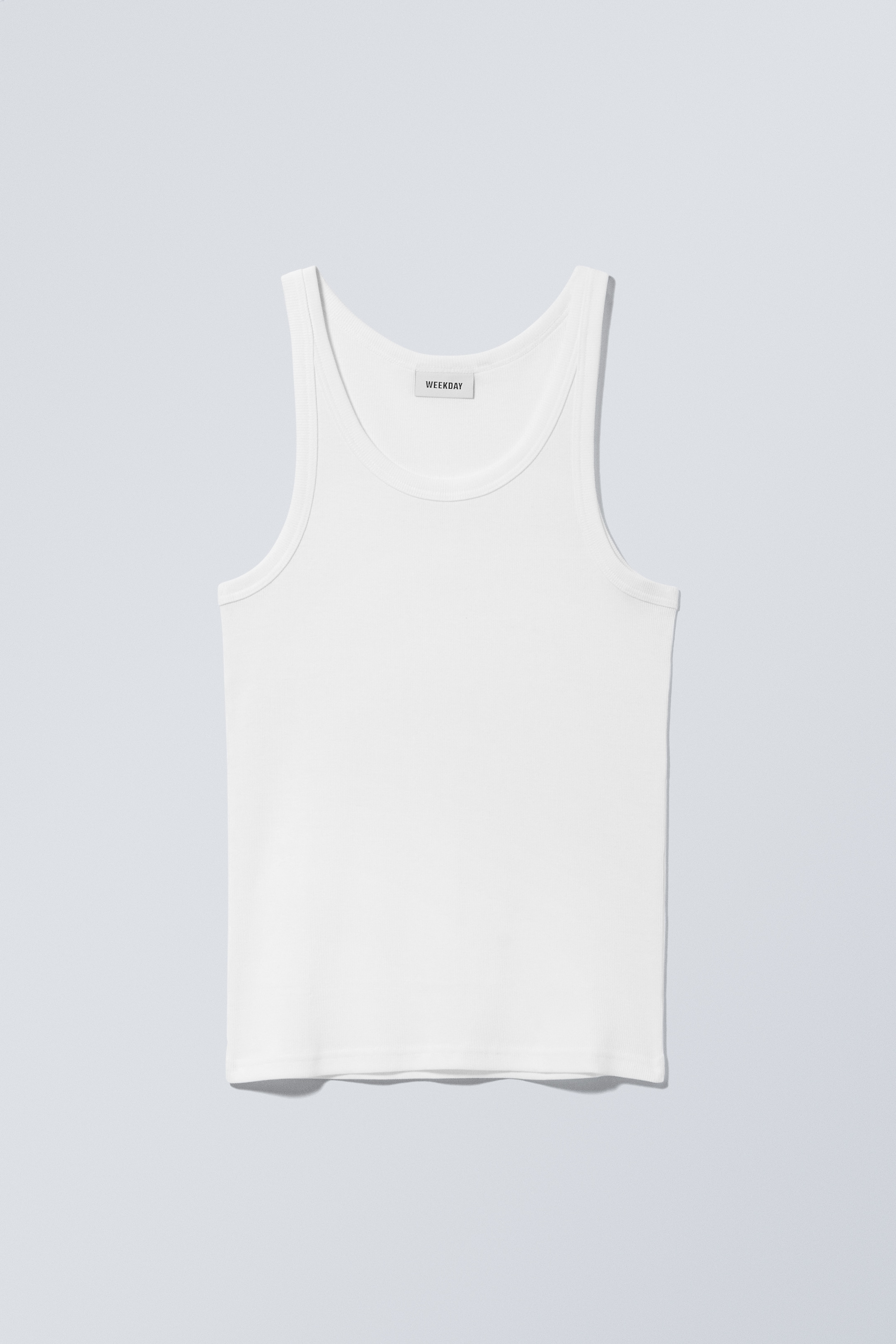 Visa större bild: Matheus Rib Tank Top - Vit - HERR | H&M SE 1