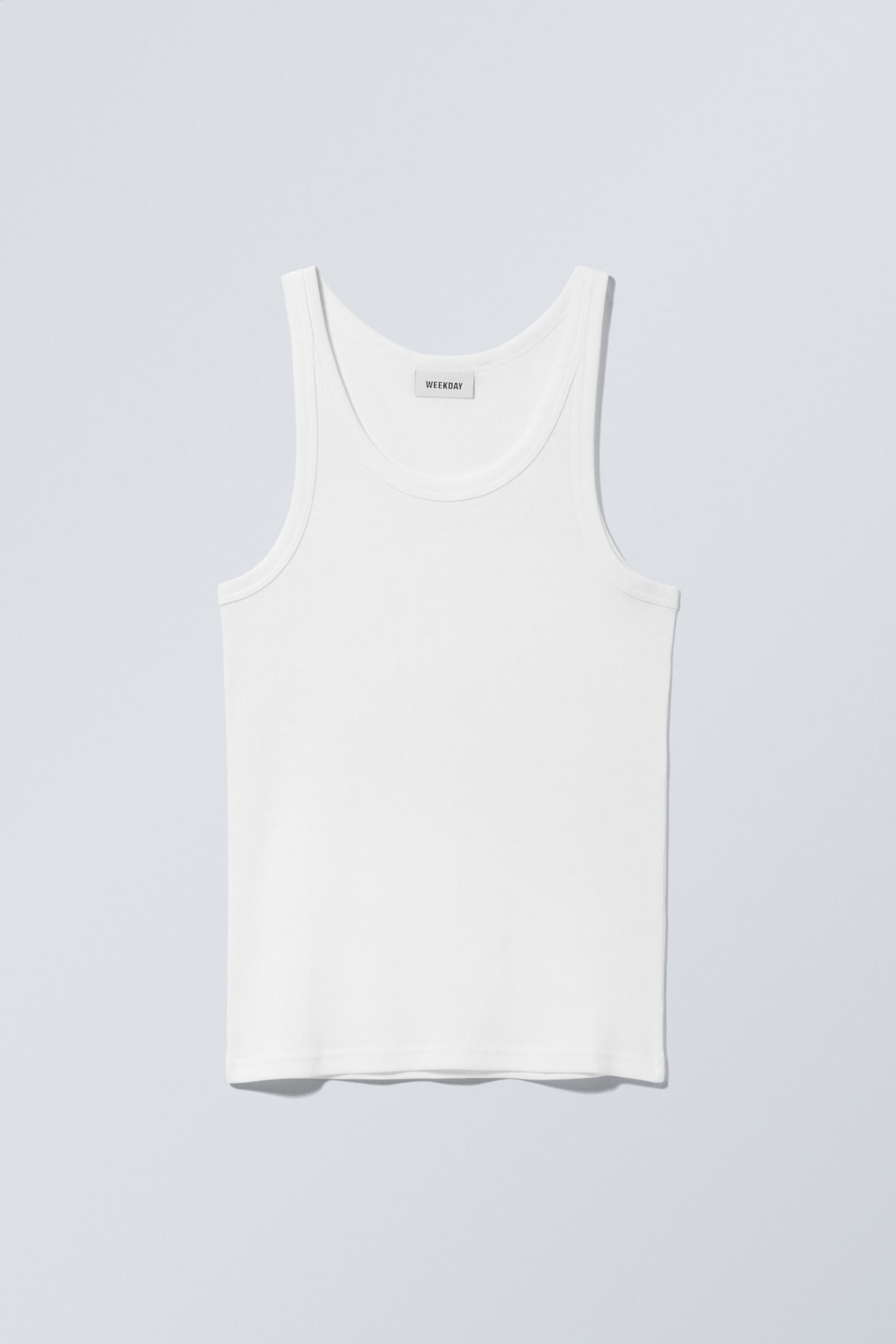 Weiß - Geripptes Tanktop Matheus - 3
