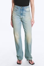 Port Blue - Light Blue - Rowe Super High Waisted Regular Straight Jeans - 3