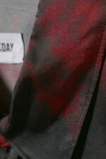 Black + Red Stains - Relaxed Boxy Printed Shirt - 1