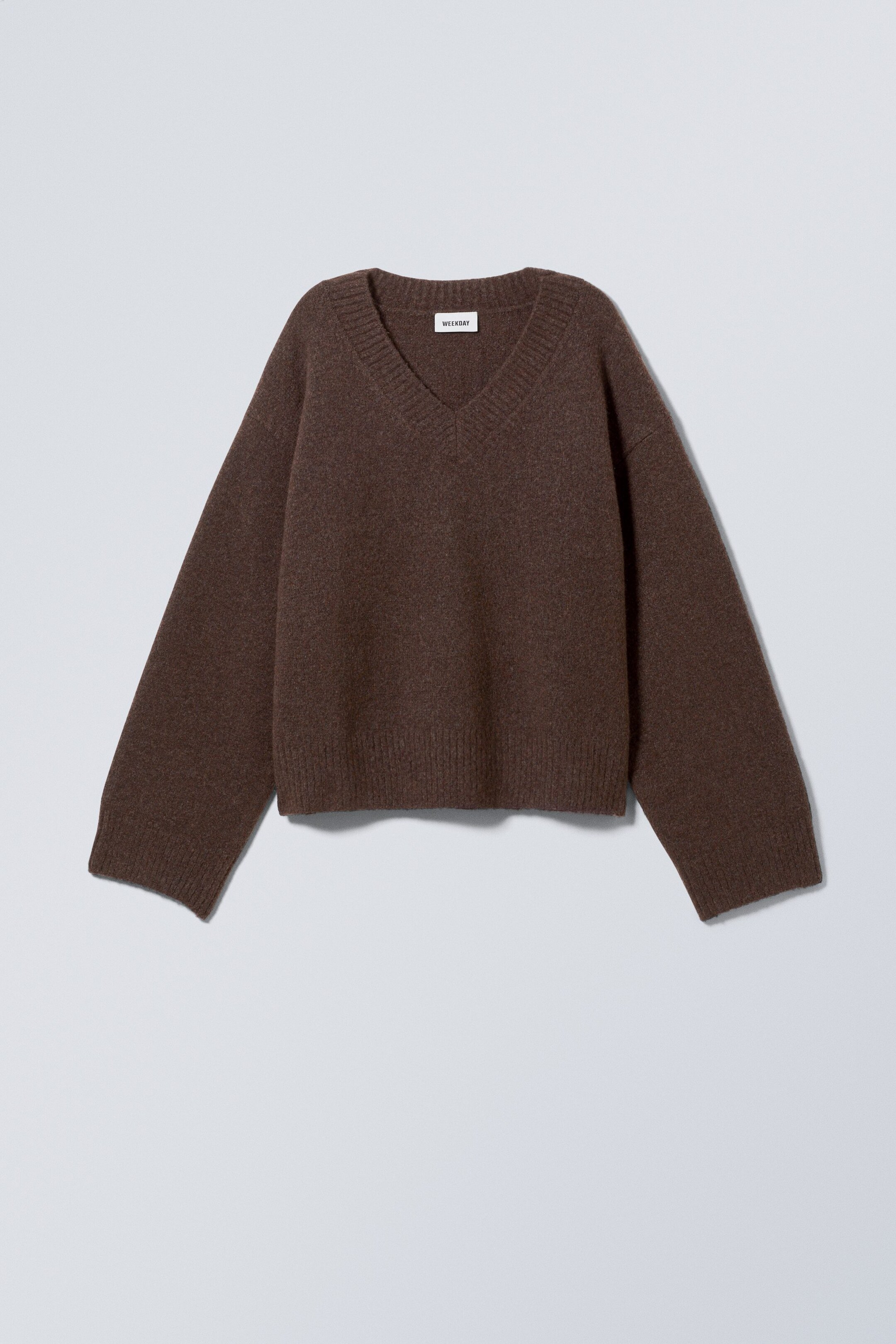 Braun - Pullover Ergo mit V-Ausschnitt - 0