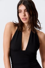 Noir - Haut dos-nu décolleté - 1