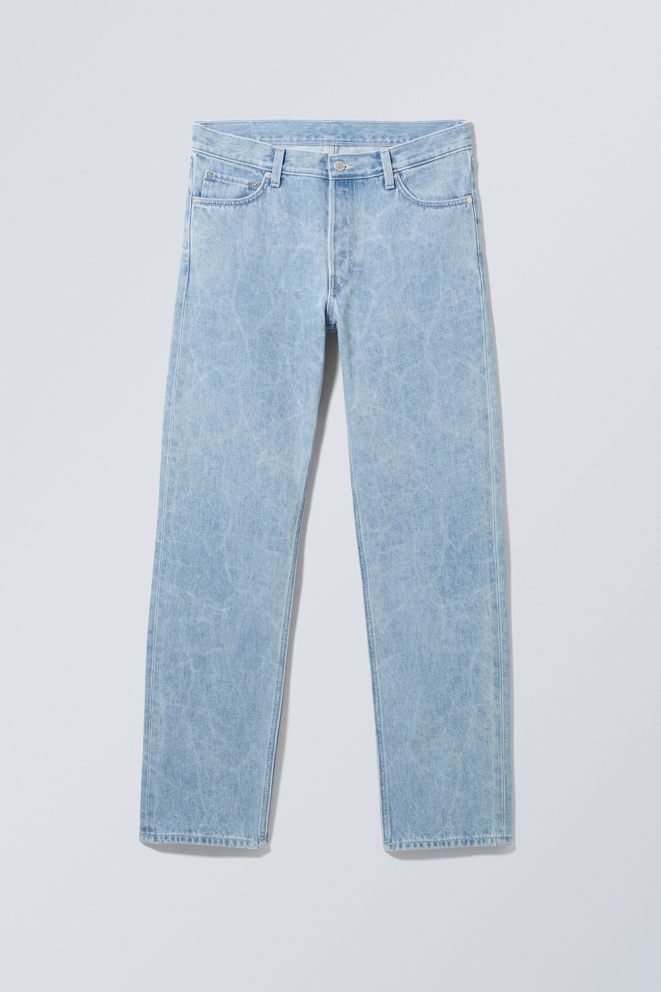 Summer acid wash - Klean Mid Rise Regular Straight Jeans - 0