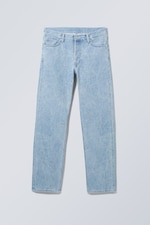 Summer acid wash - Klean Mid Rise Regular Straight Jeans - 0