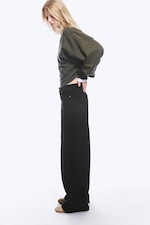Tuned Black - Black - Paz Mid Rise Wide Jeans - 2