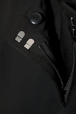 Svart - Dressbukse med bootcut og lavt liv - 5