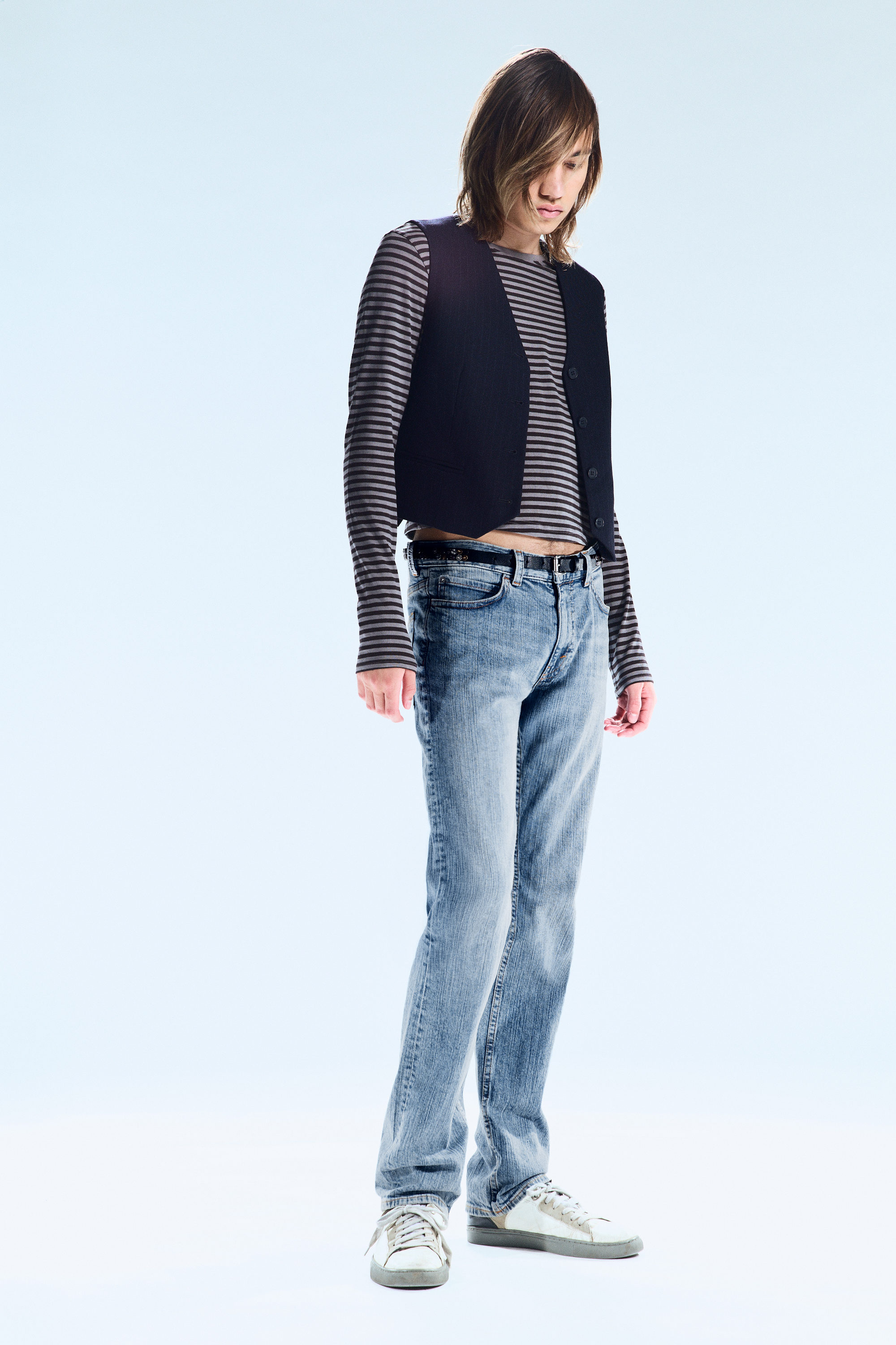 US Blue - Light Blue - Issue Low Waist Slim Tapered Jeans - 1