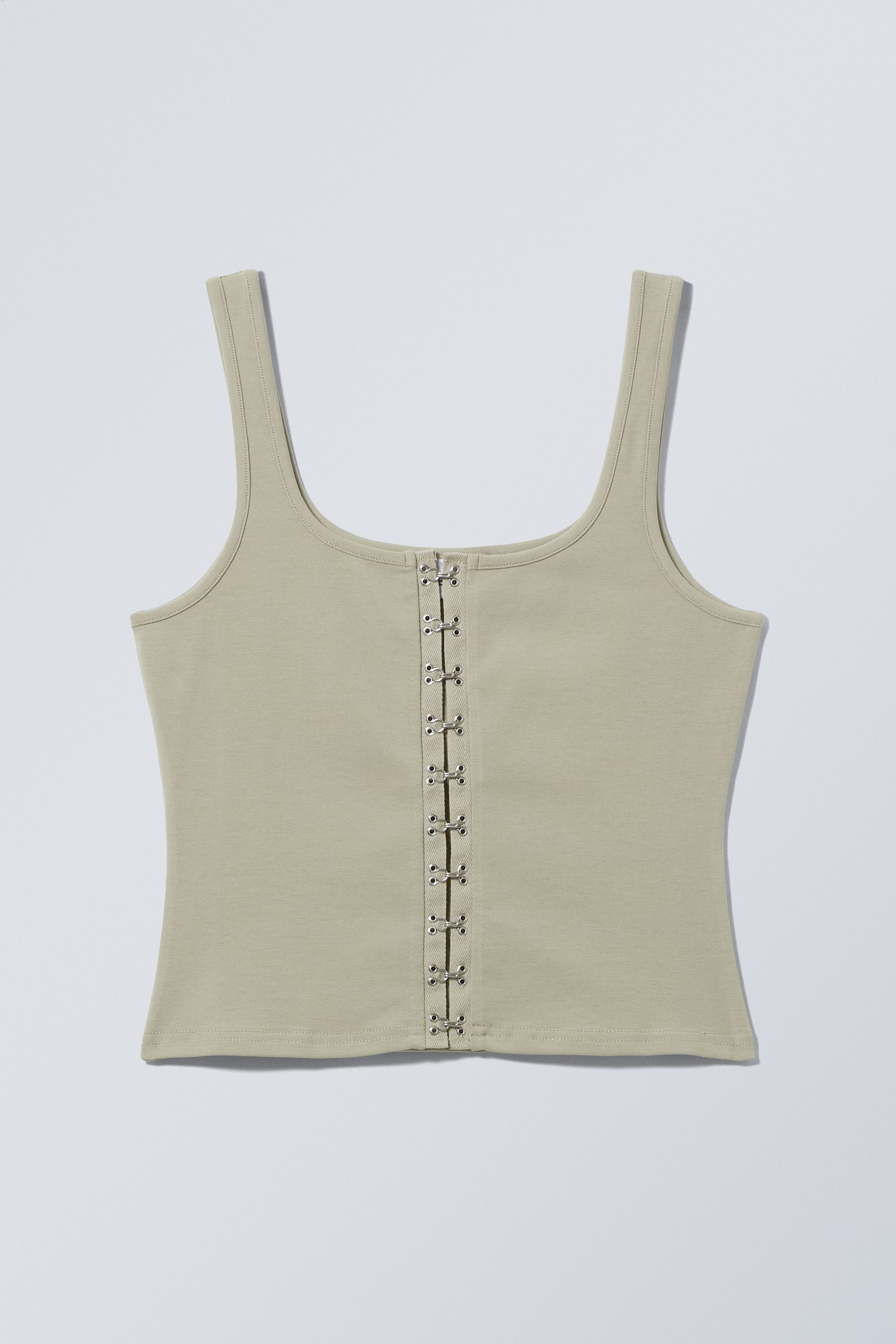 Beige - Cersei Hook & Eye Top - 0