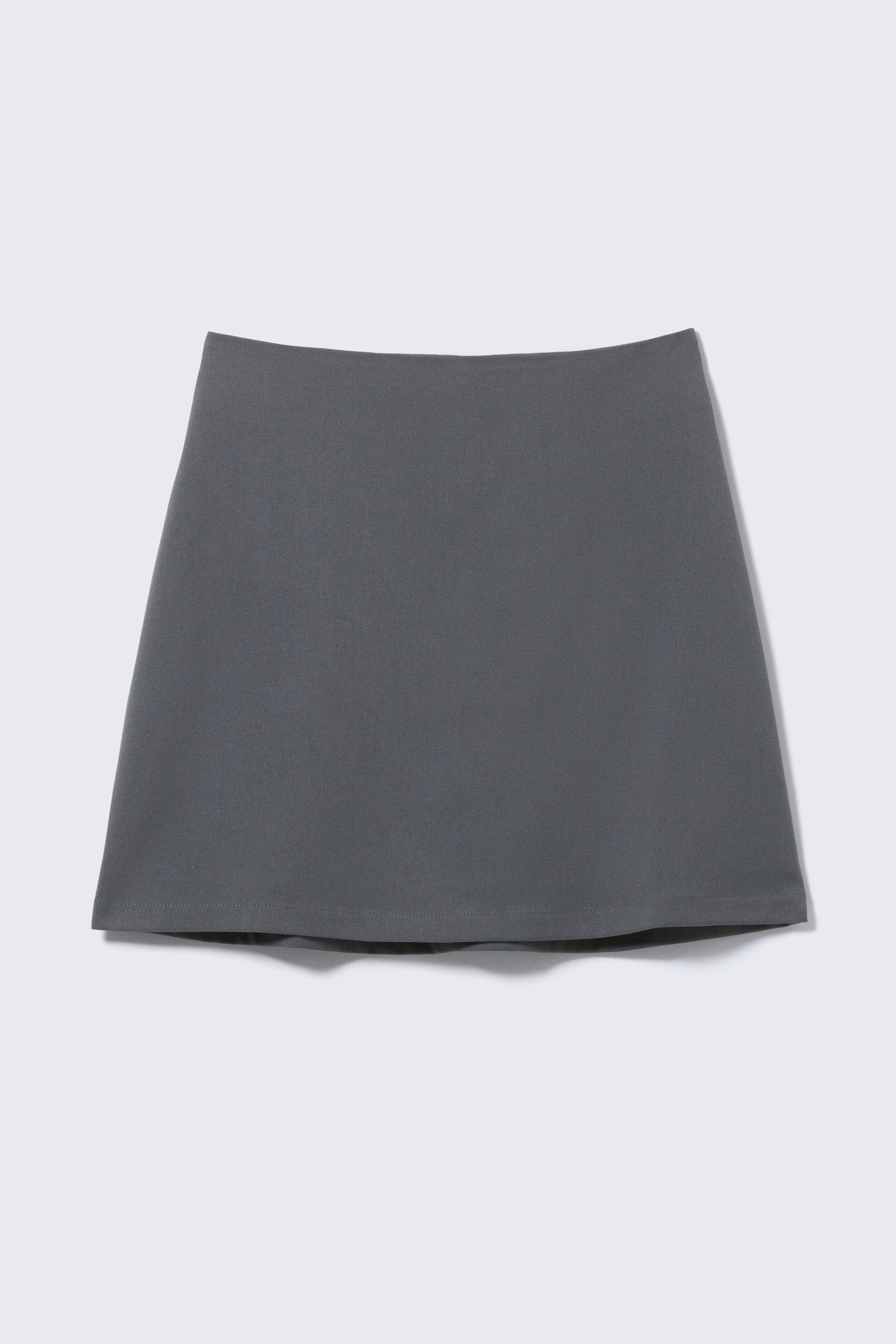 Dark Grey - A-line mini skirt - 4