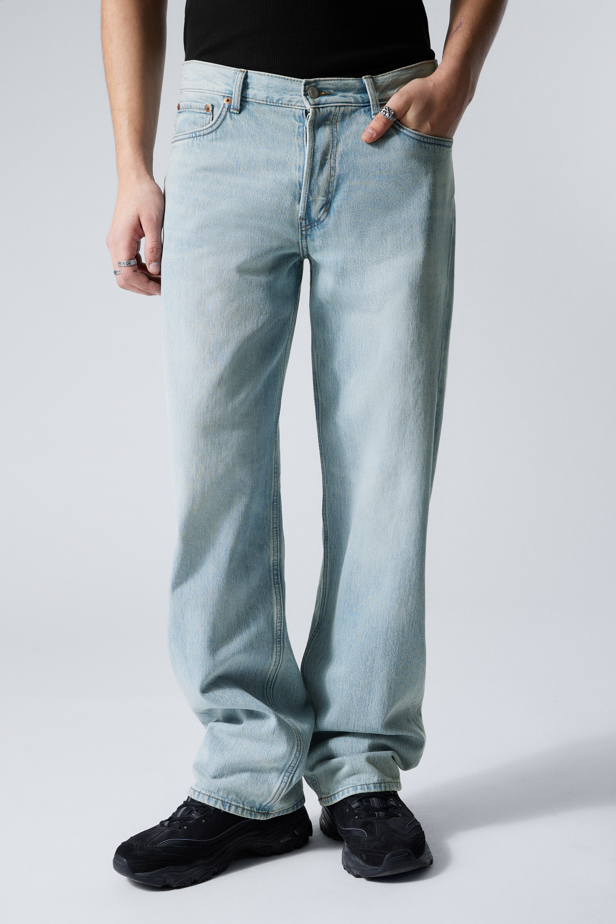 Aeon Blue - Light Blue - Sphere Low Rise Loose Straight Leg Jeans - 2