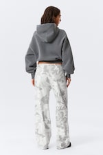 White - Camo - Printed Wide-Leg Pull-On Trousers - 3