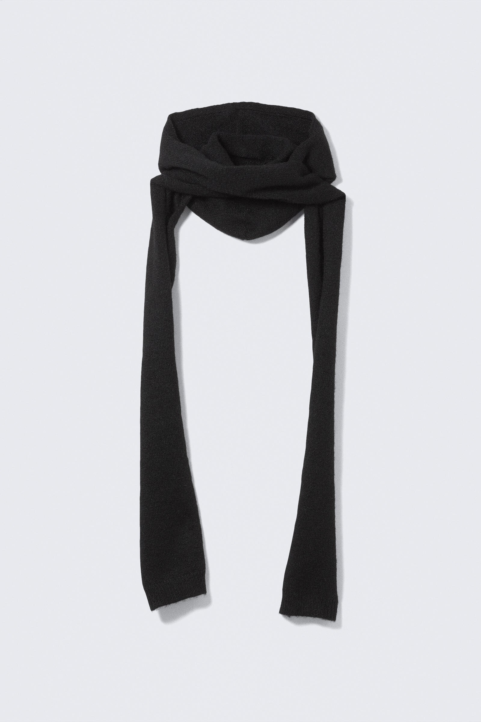 knitted triangle head scarf - Light Blue | Weekday EU