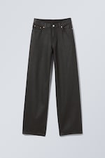 Coated Black - Rail Mid Loose Coated Jeans - 0