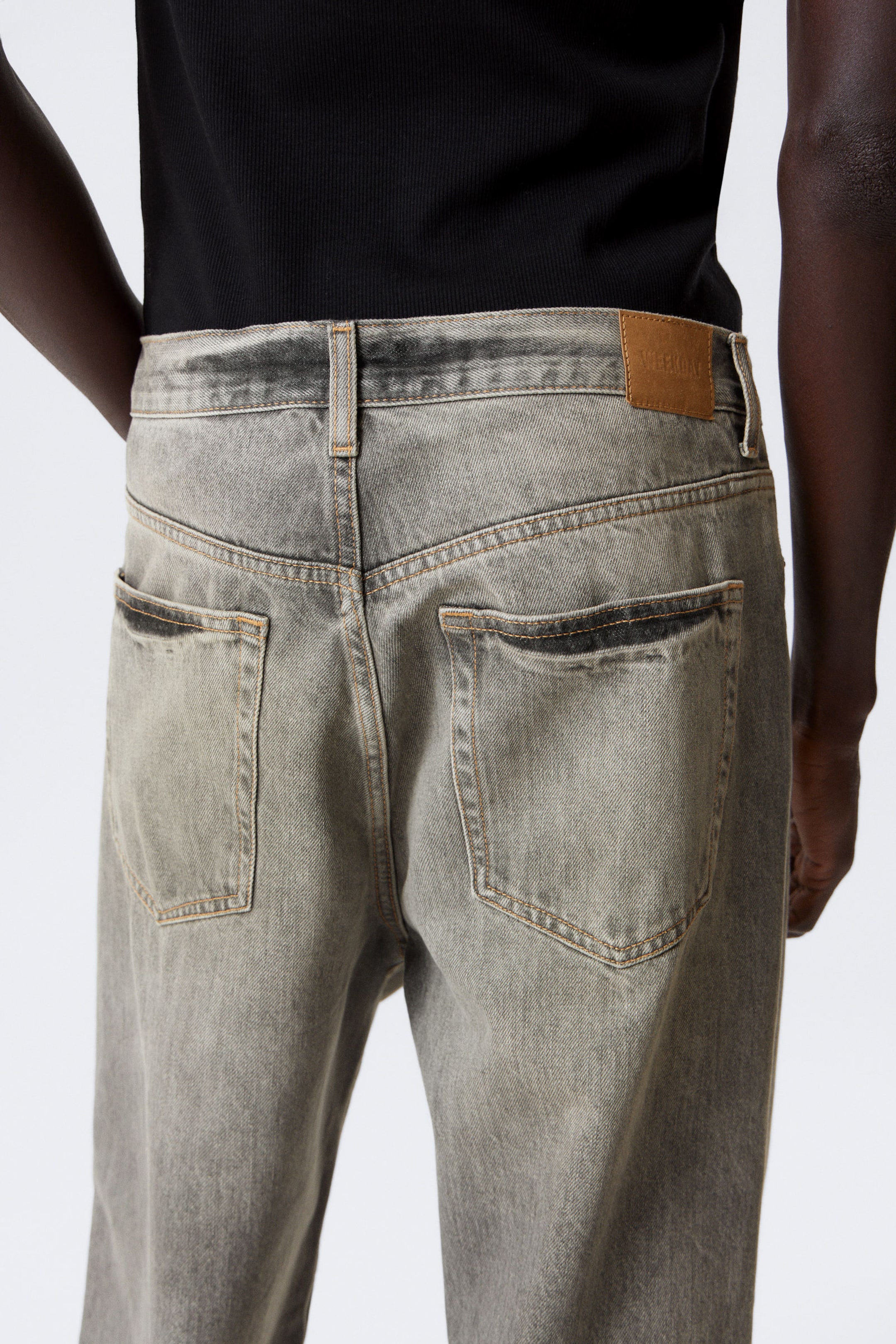 Canyon Grey - Medium Grey - Galaxy Loose Straight Leg Jeans - 16