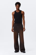 Marron foncé délavé - Pantalon de jogging scuba délavé - 2