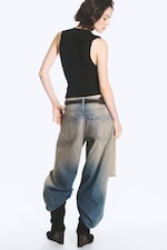 Noir - Top corset en lyocell à col V - 3
