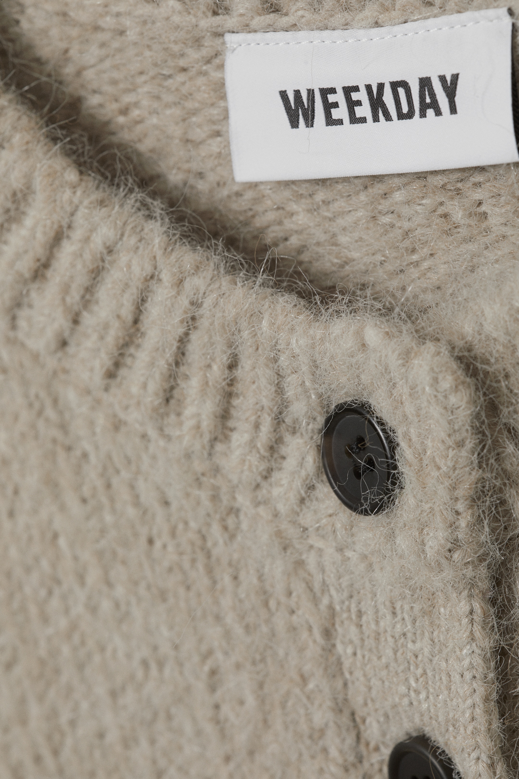 Se større billede: Soft Slim Fit Wool Blend Cardigan - Lys gråbrun - DAME | H&M DK 6
