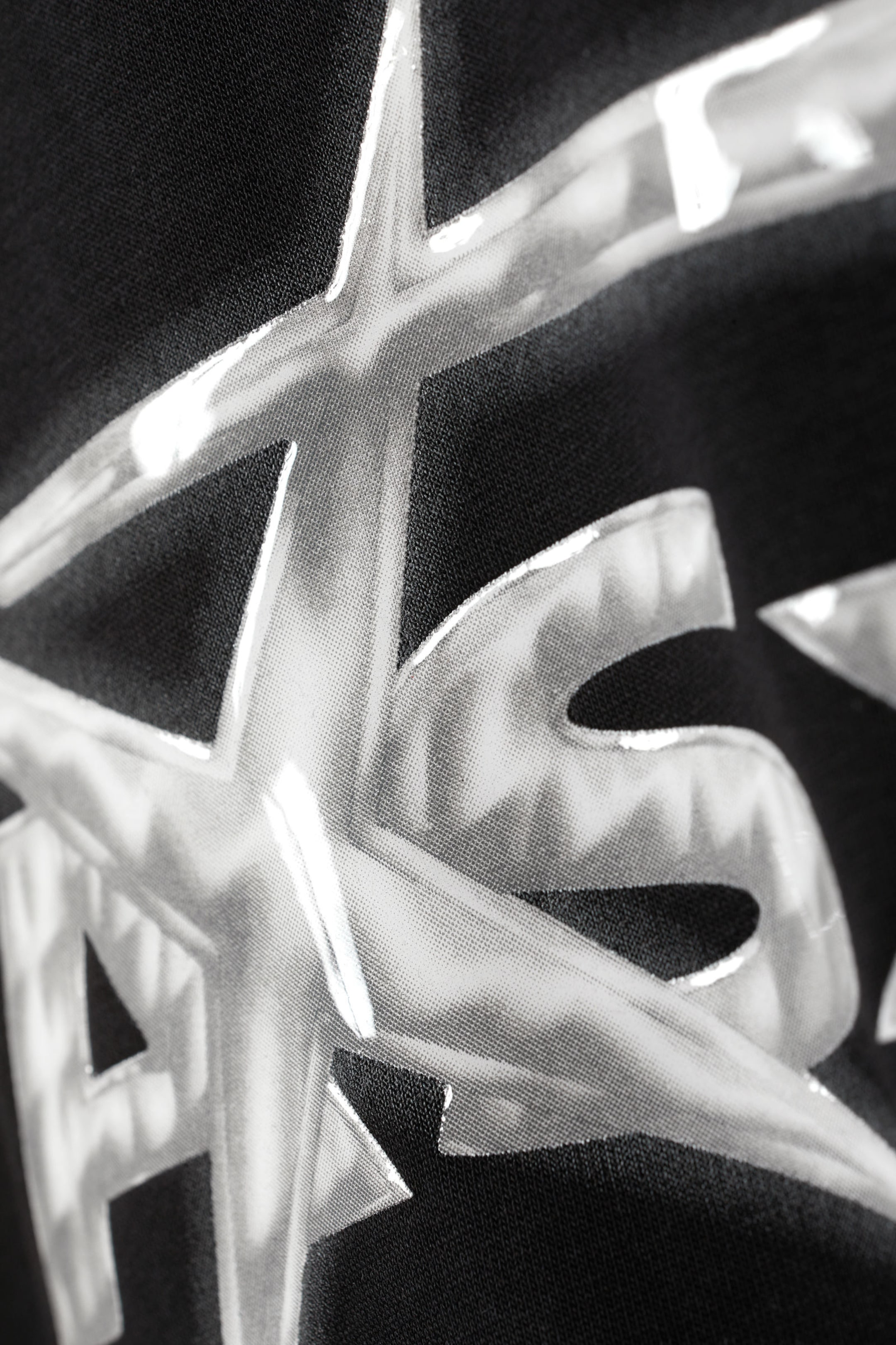 Asxll - Kastiger Hoodie mit Reißverschluss und Print - 2