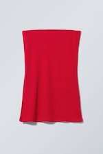 Red - Cybele Slit Tube Top - 0