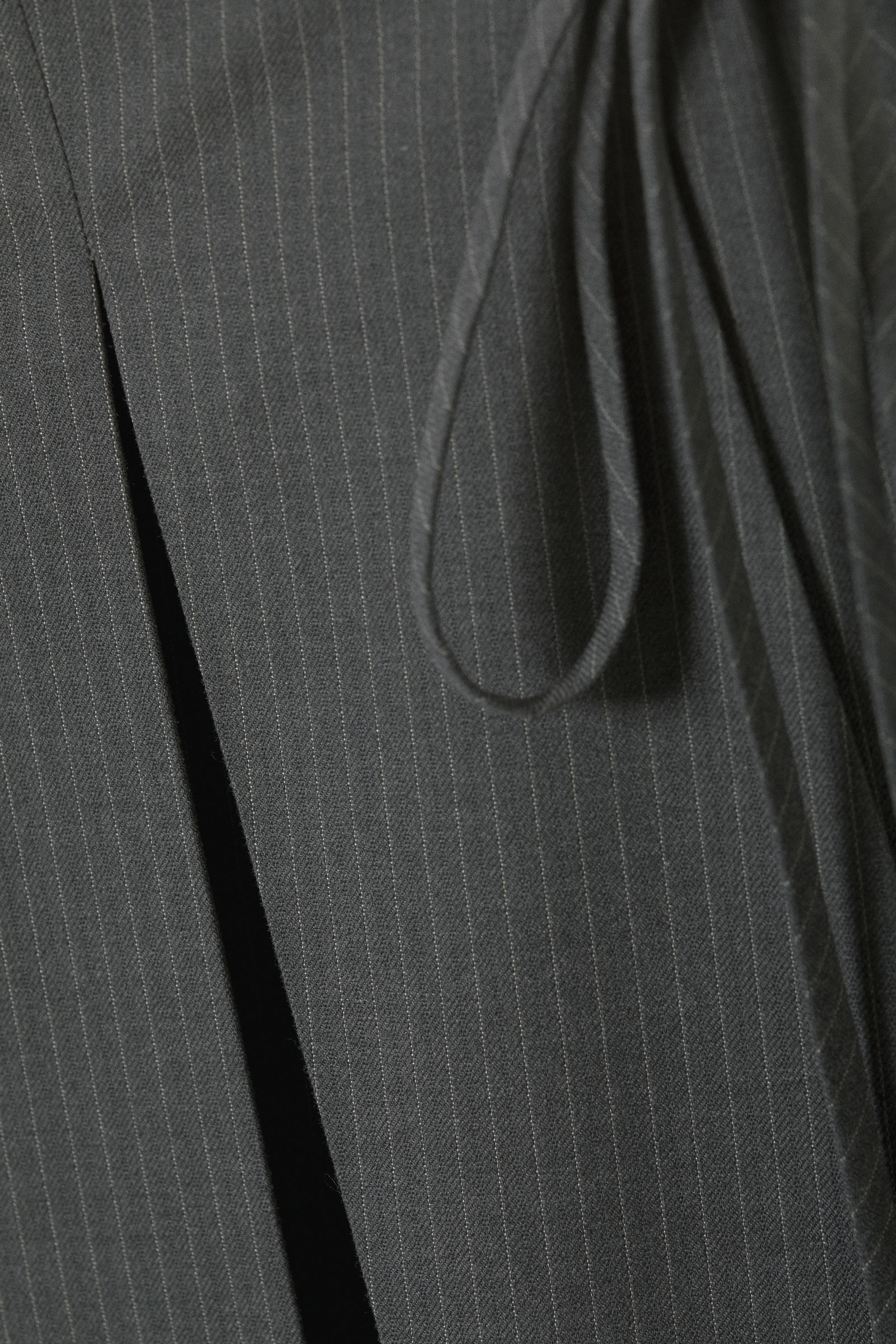 pleated mini wrap skirt - Dark Grey Stripe | Weekday WW pleated mini wrap skirt - Dark Grey Stripe | Weekday WW