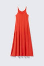 Rot - Ärmelloses Tank-Maxikleid - 3