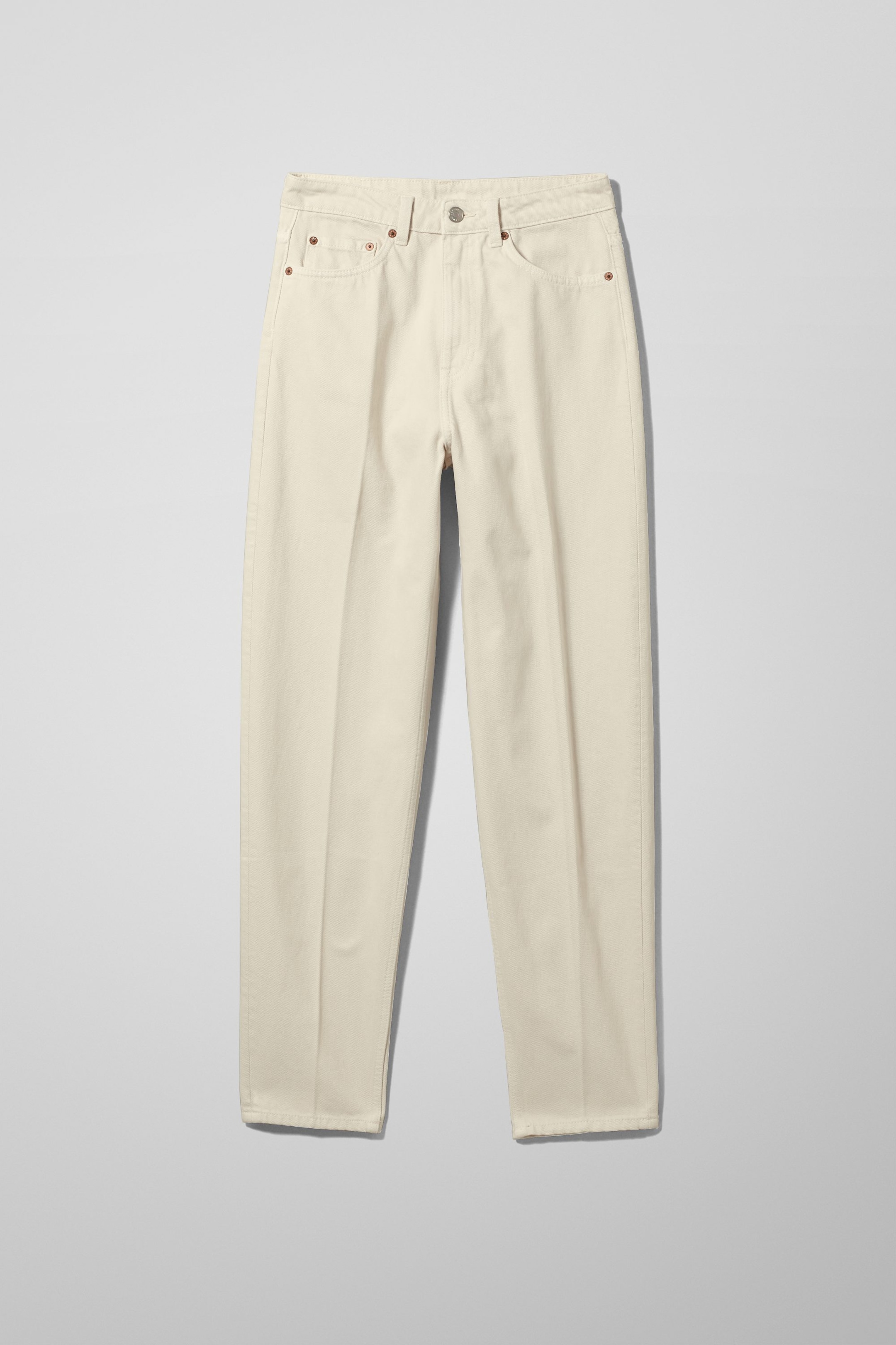 Tinted Ecru - LashHighWaistedRegularTaperedLegJeans - 0