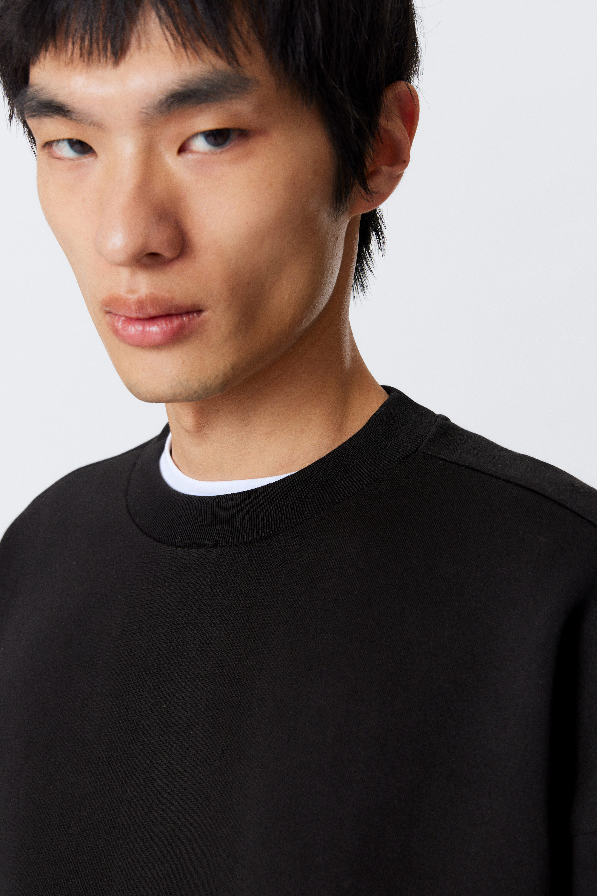 Black - Loose Fit Sweatshirt - 2
