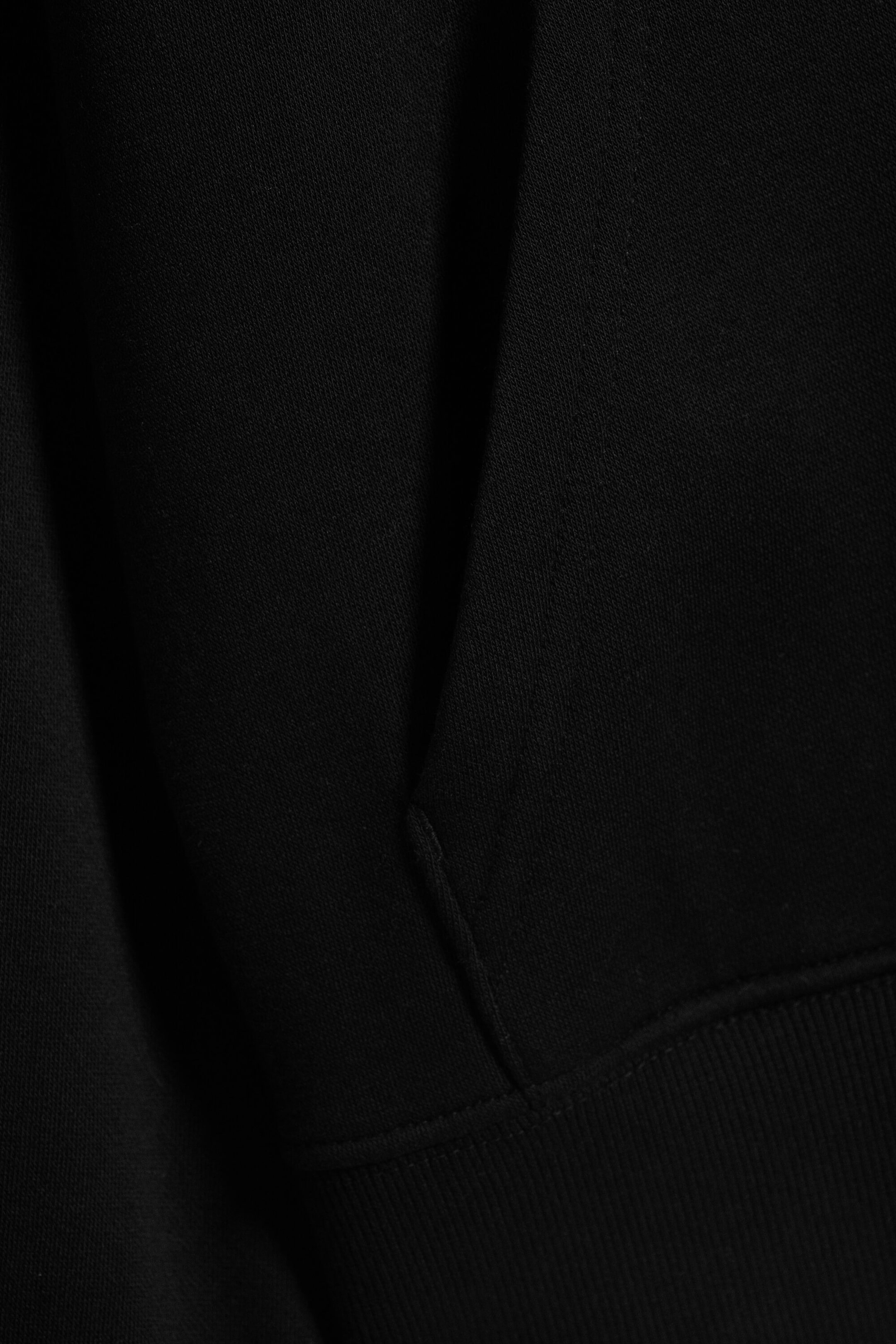 Black - Regular fit raglan hoodie - 1