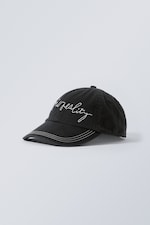 Schwarz - Besticktes Baumwoll-Basecap Standard - 0
