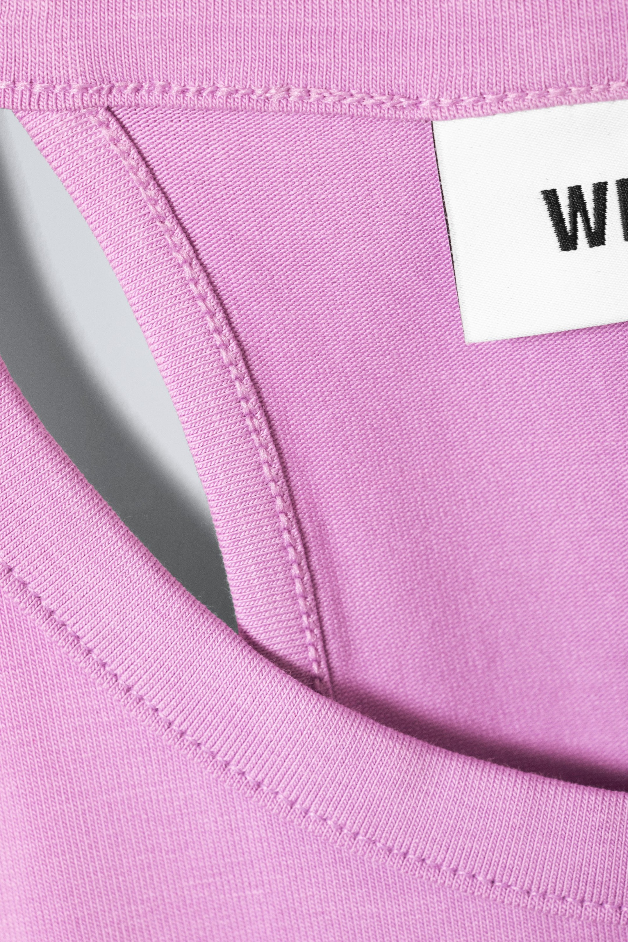 Pink - High Neck Crop Tank Top - 1
