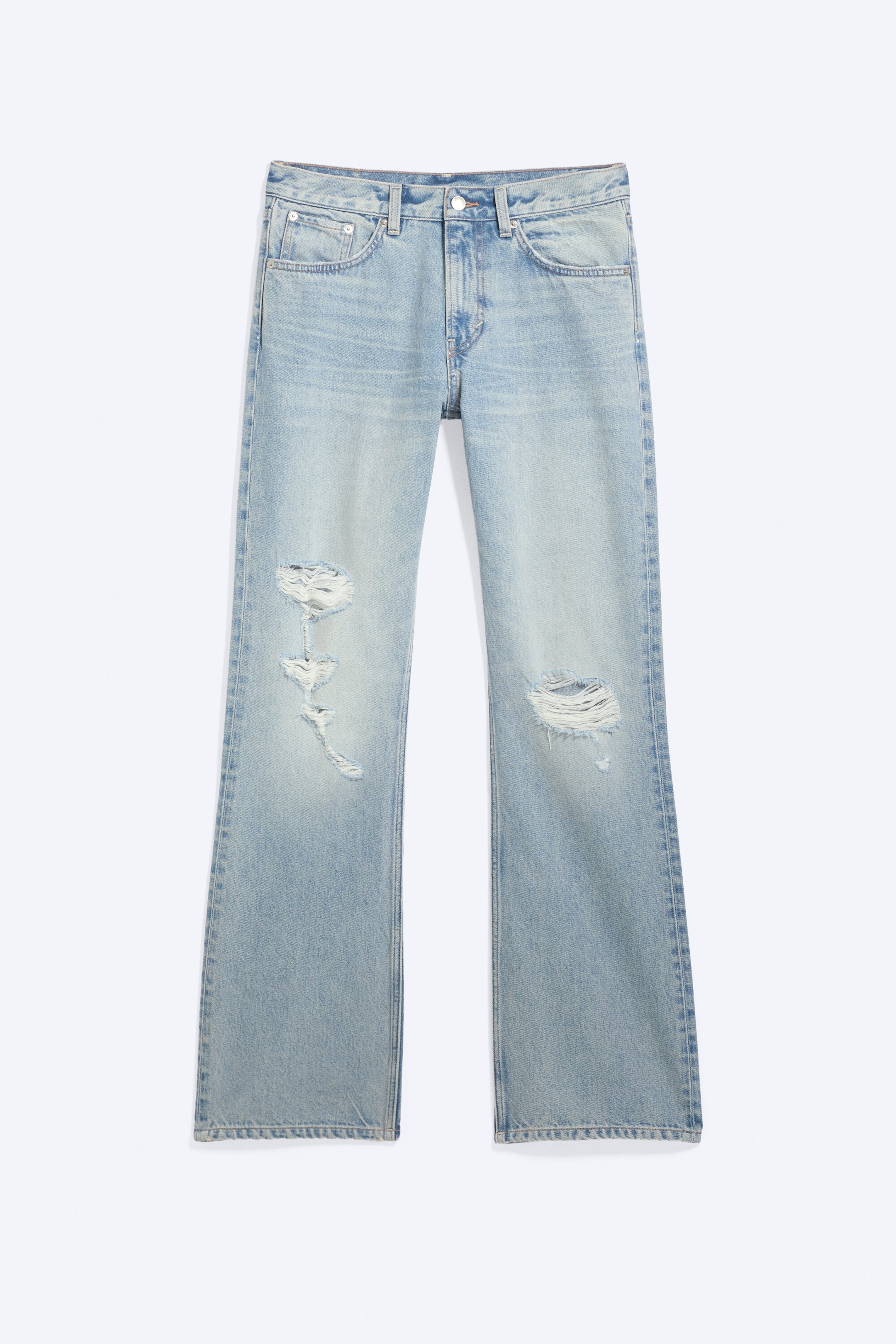 Bleached Sky - Mittelblau - MERCURY MID WAIST RELAXED BOOTCUT JEANS - 7