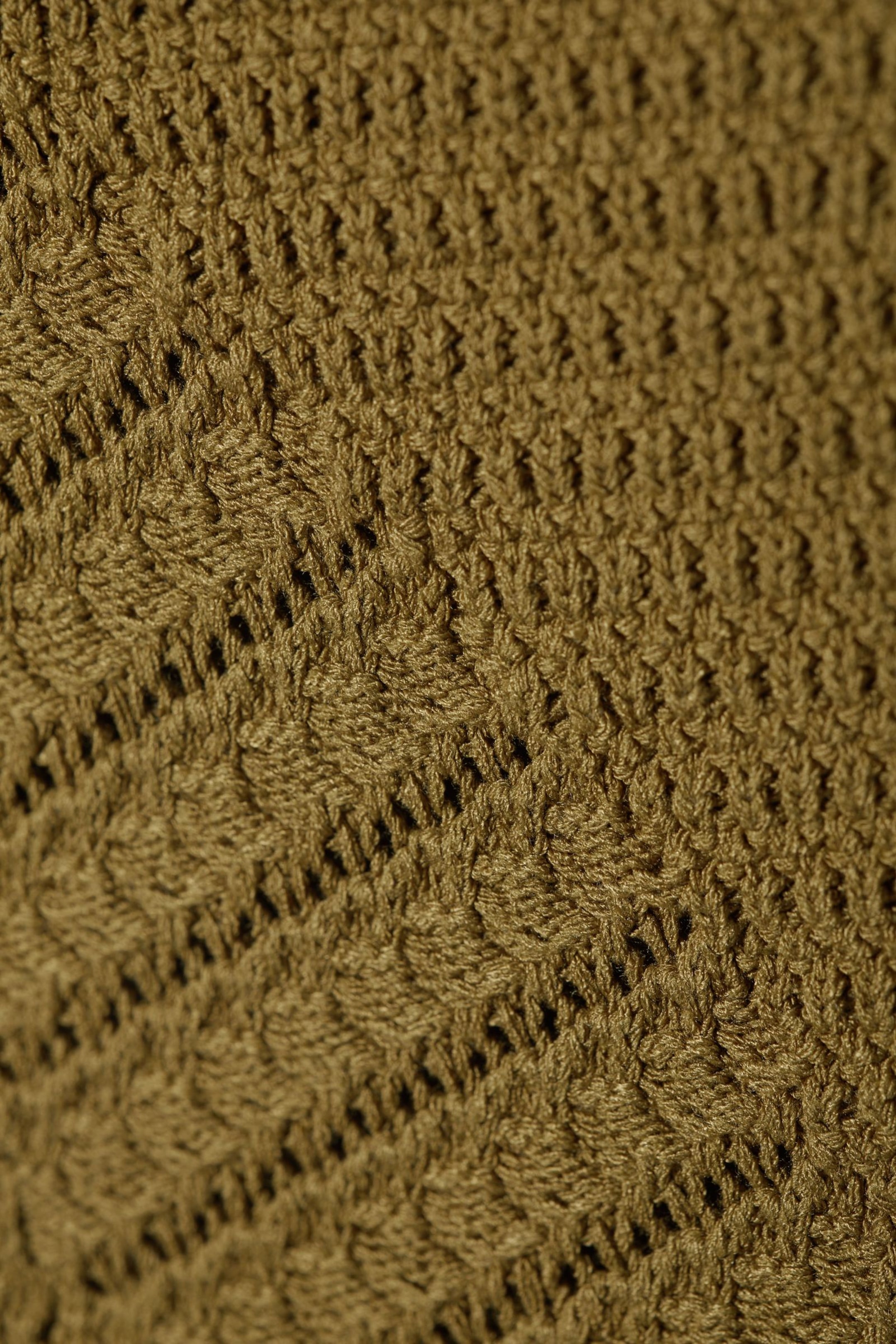 Khaki green - Mixed Crochet Hotpants - 1