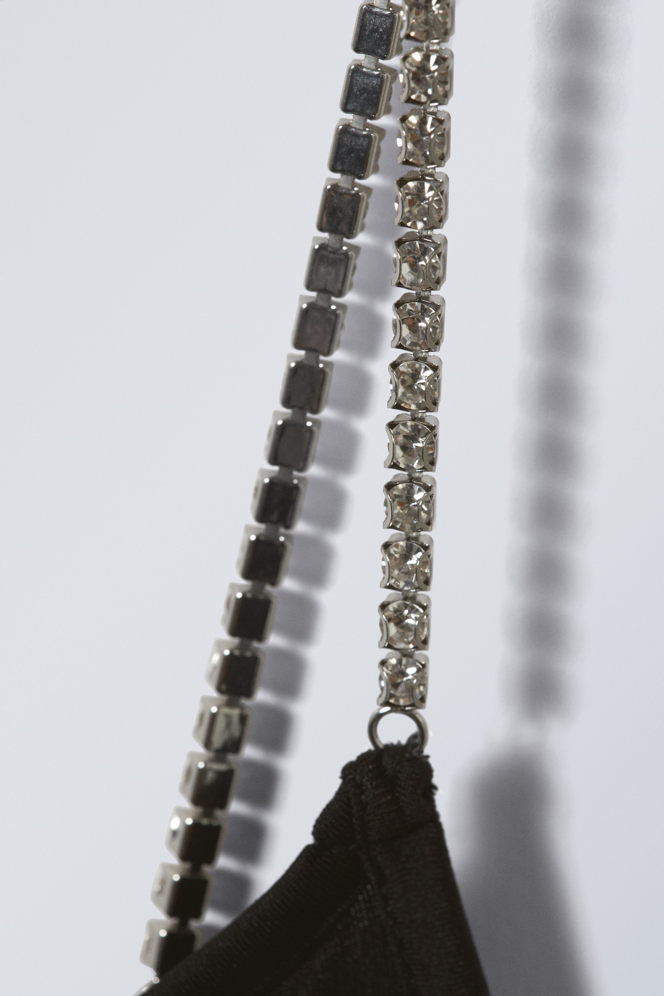 Black - Clear Rhinestone Top - 1