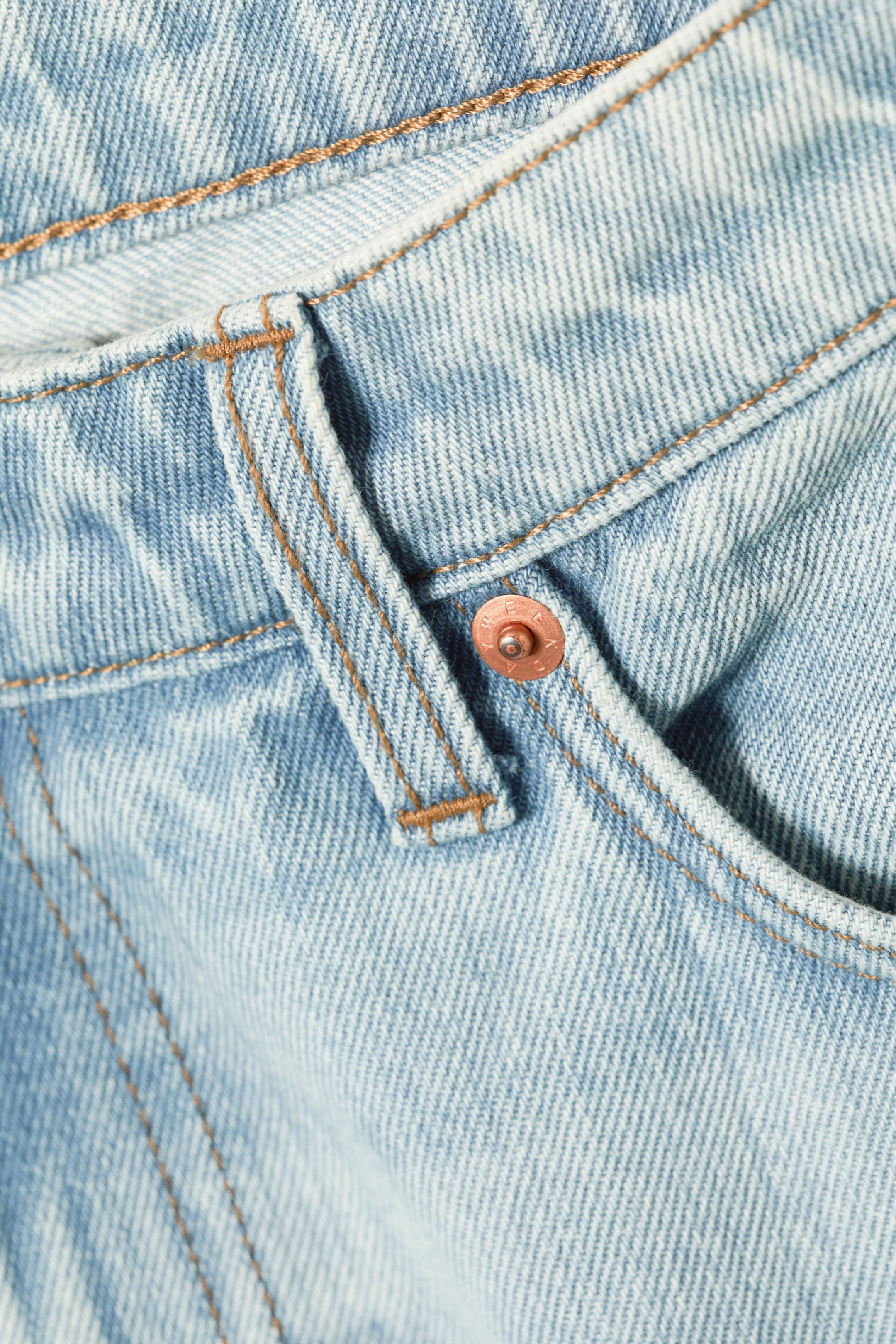 Aeon Blue - Light Blue - Arrow Low Rise Regular Straight Leg Jeans - 6