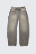 Canyon Grey - Mittelgrau - Abell Mid Waist Regular Barrel Leg Jeans - 6