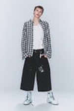 Washed Black - CM x LB Dunno Washed Black Unisex Carpenter Jorts - 0