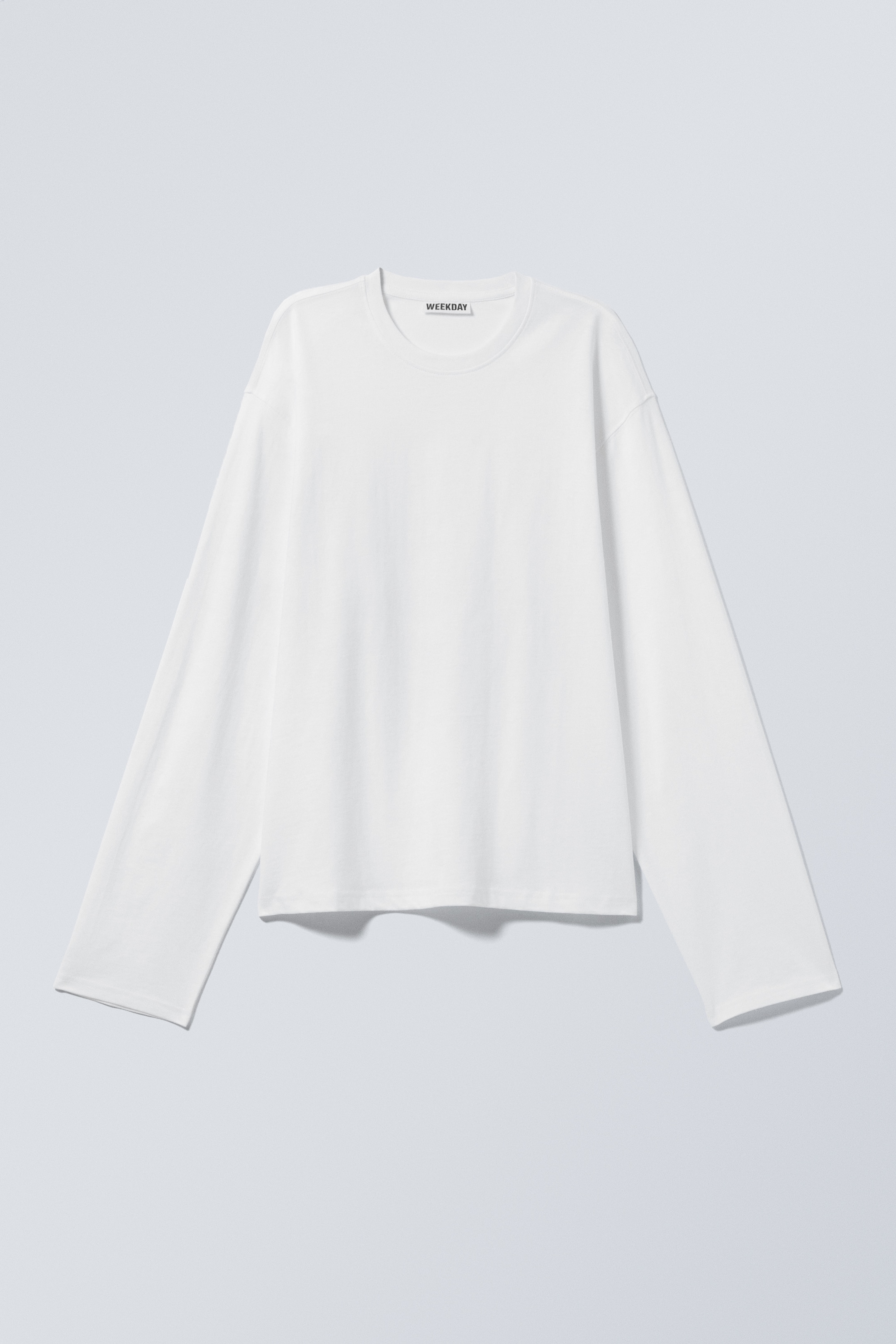 Visualizza immagine più grande: T-shirt boxy in cotone a maniche lunghe - Bianco - DONNA | H&M IT 4