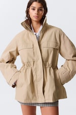 Beige - Relaxed Utility Jacket - 1